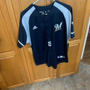 Milwaukee Brewers child’s jersey size medium NWT